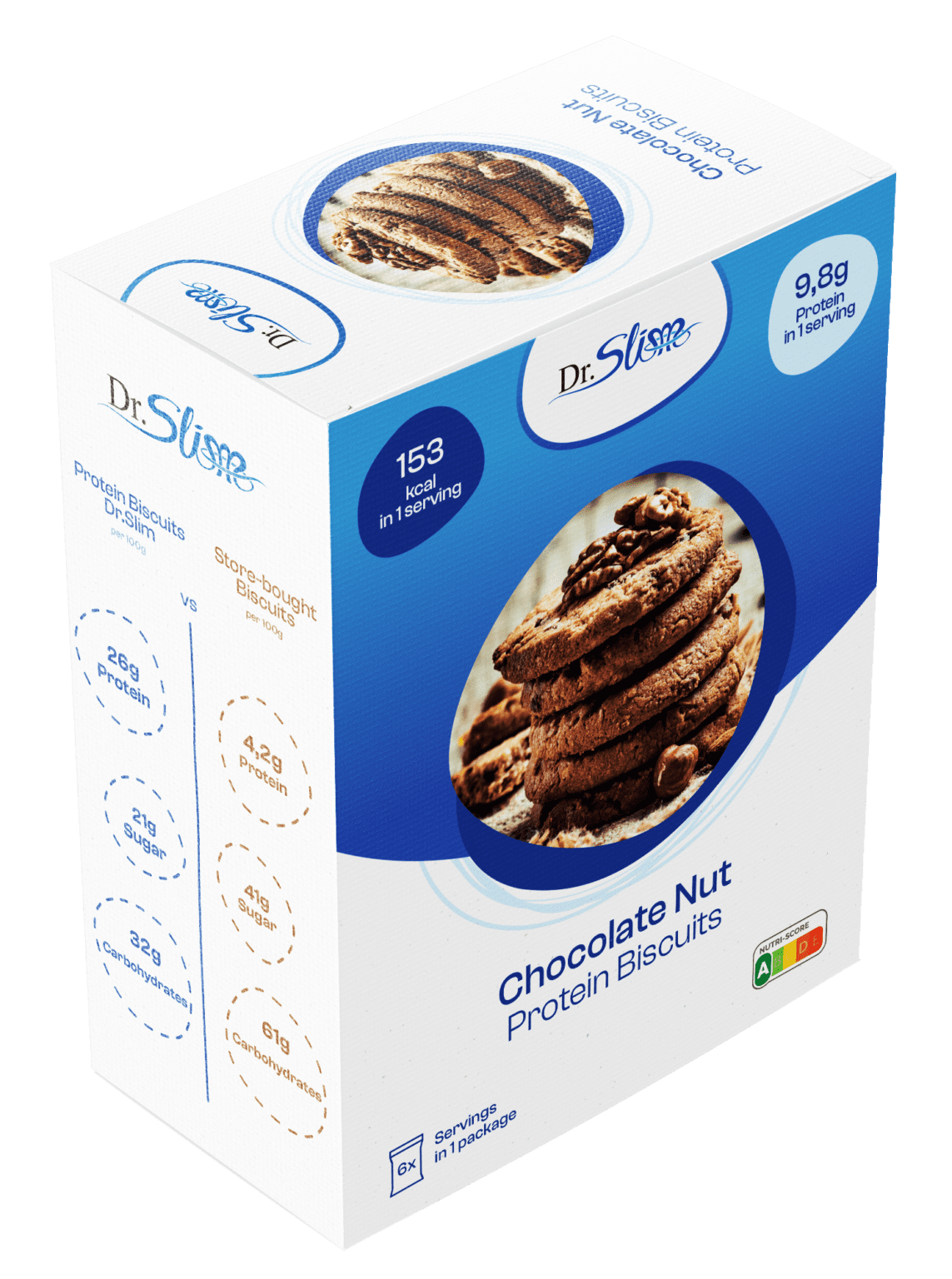 Čokoládovo – orieškové proteínové sušienky
