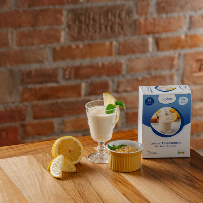 Proteínový dezert s príchuťou citrónový cheesecake