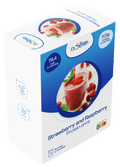 Jahodovo-malinový proteínový nápoj