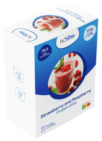 Jahodovo-malinový proteínový nápoj
