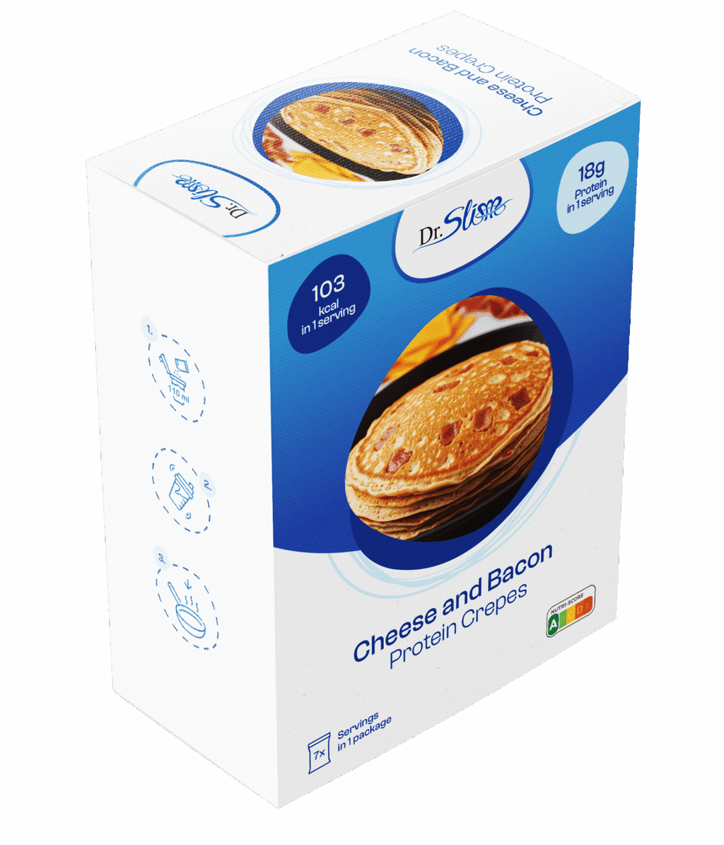 Proteinové syrovo-slaninové placky