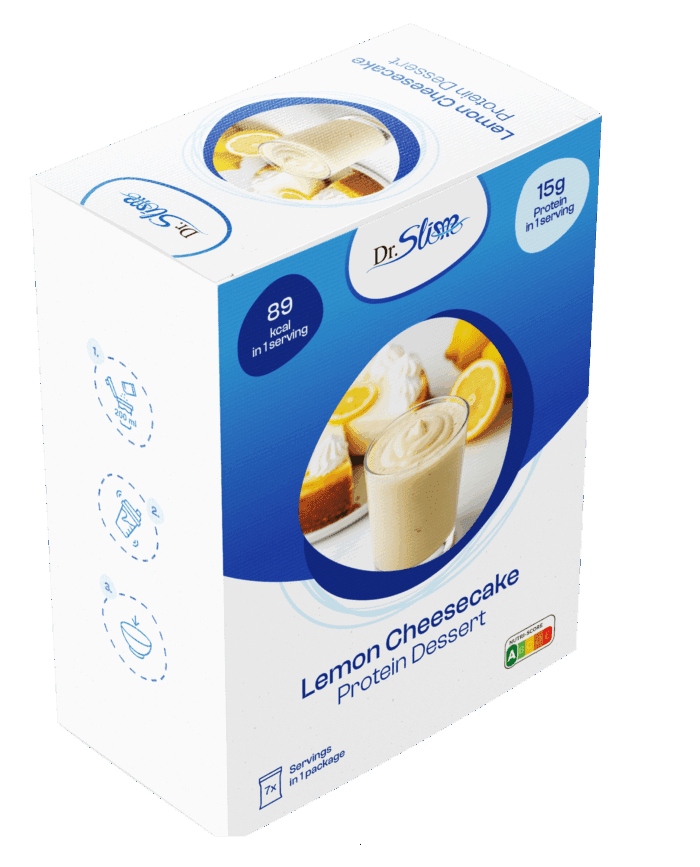 Proteínový dezert s príchuťou citrónový cheesecake