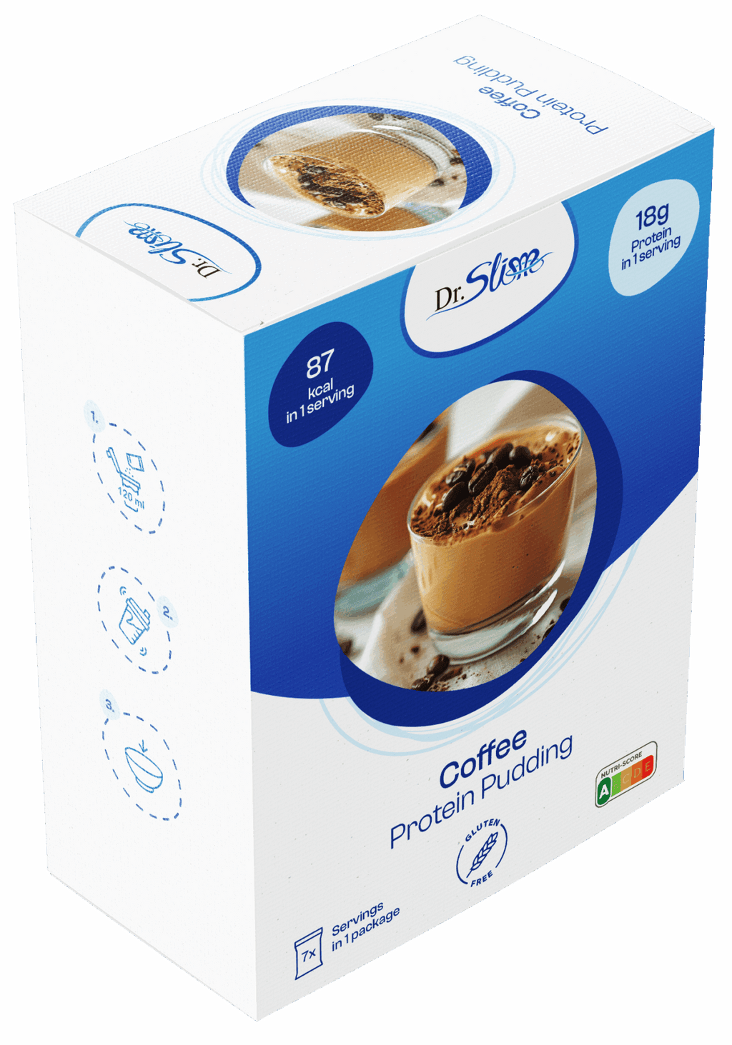 Proteínový kávový puding