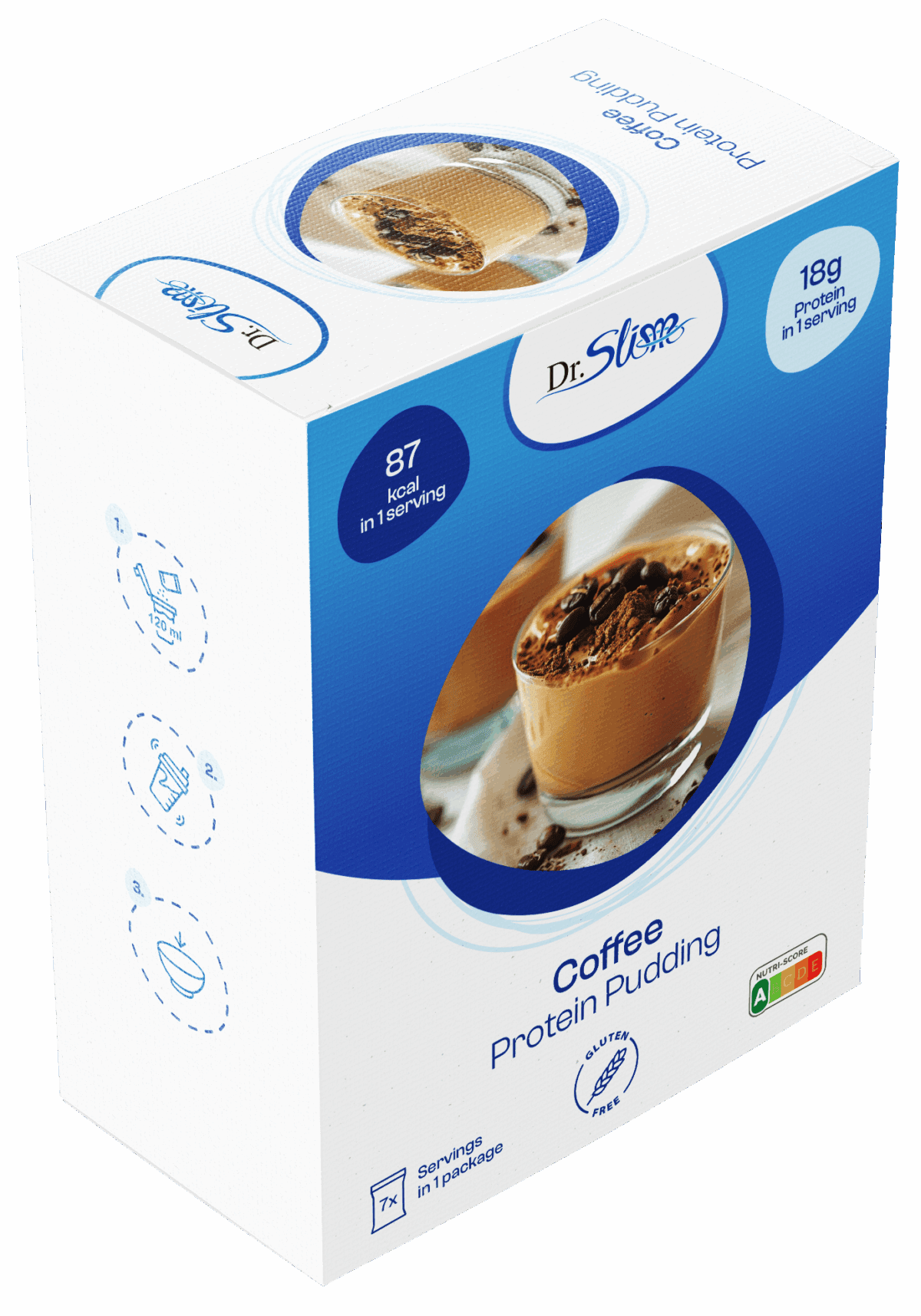 Proteínový kávový puding
