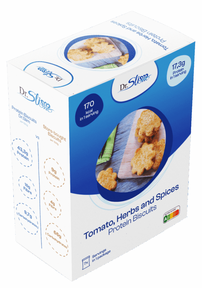 Vegetariánske slané proteínové sušienky