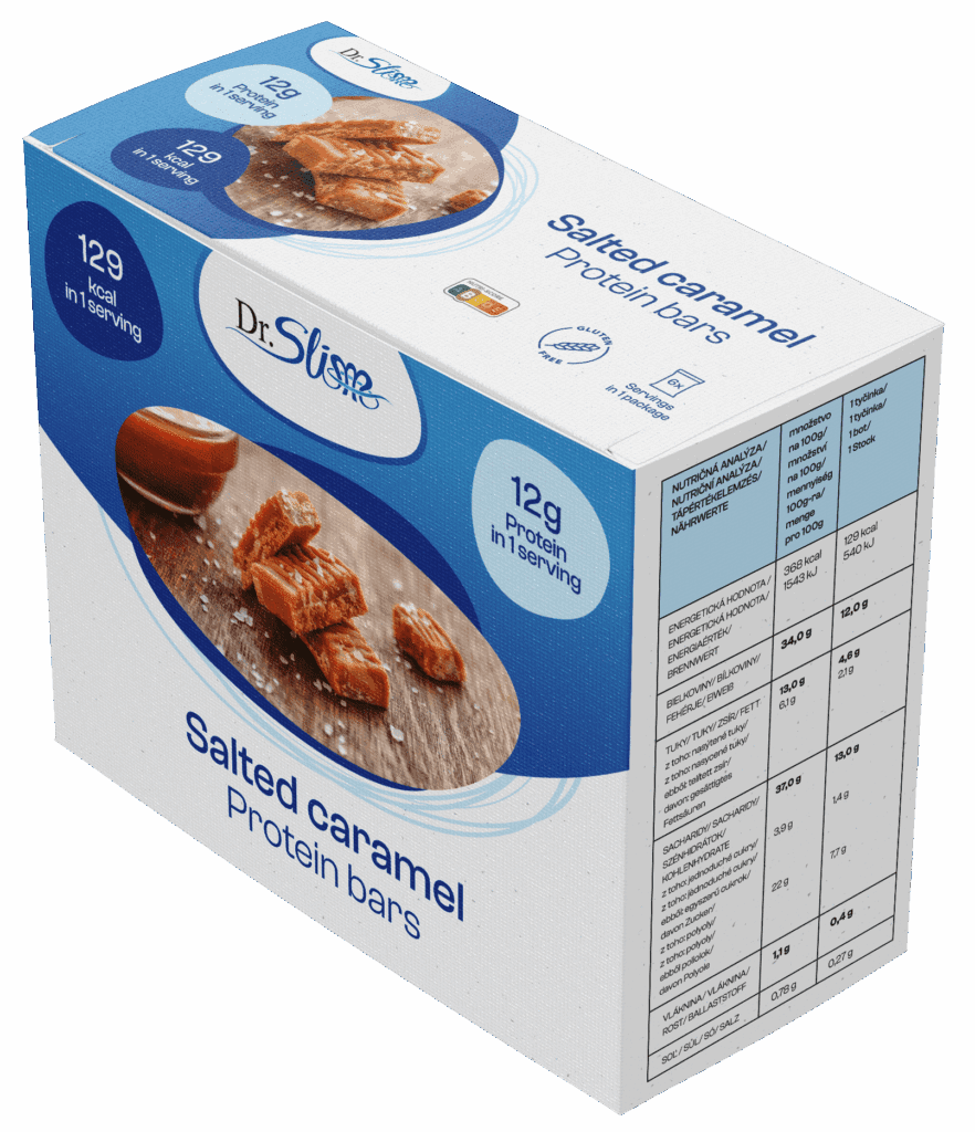 Proteínové tyčinky slaný karamel