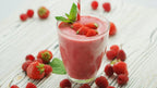 Jahodovo-malinový proteínový nápoj