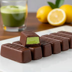 Proteínové tyčinky matcha citrón